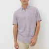 Lilac Linen Yarn Shirt
